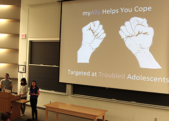 MyAlly is an app to help struggling teens prevent self-harm or suicide.