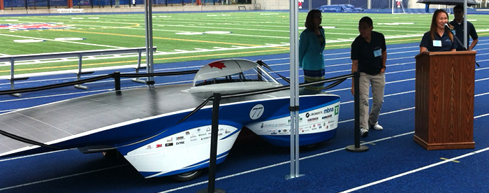 Photograph of the B-7 Solar Car