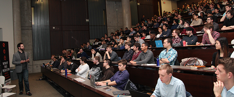 Alexis Ohanian speaks at University of Toronto on Monday, Jan. 13, 2014.