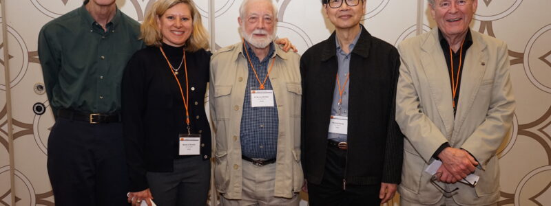 Members of the University of Toronto's Systems Control Group, from left: Bruce Francis, Mireille Broucke, Murray Wonham, Raymond Kwong and Ted Davison.