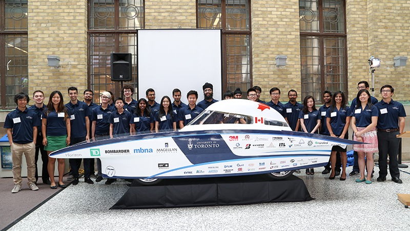 The 2015 Blue Sky Solar Racing team.