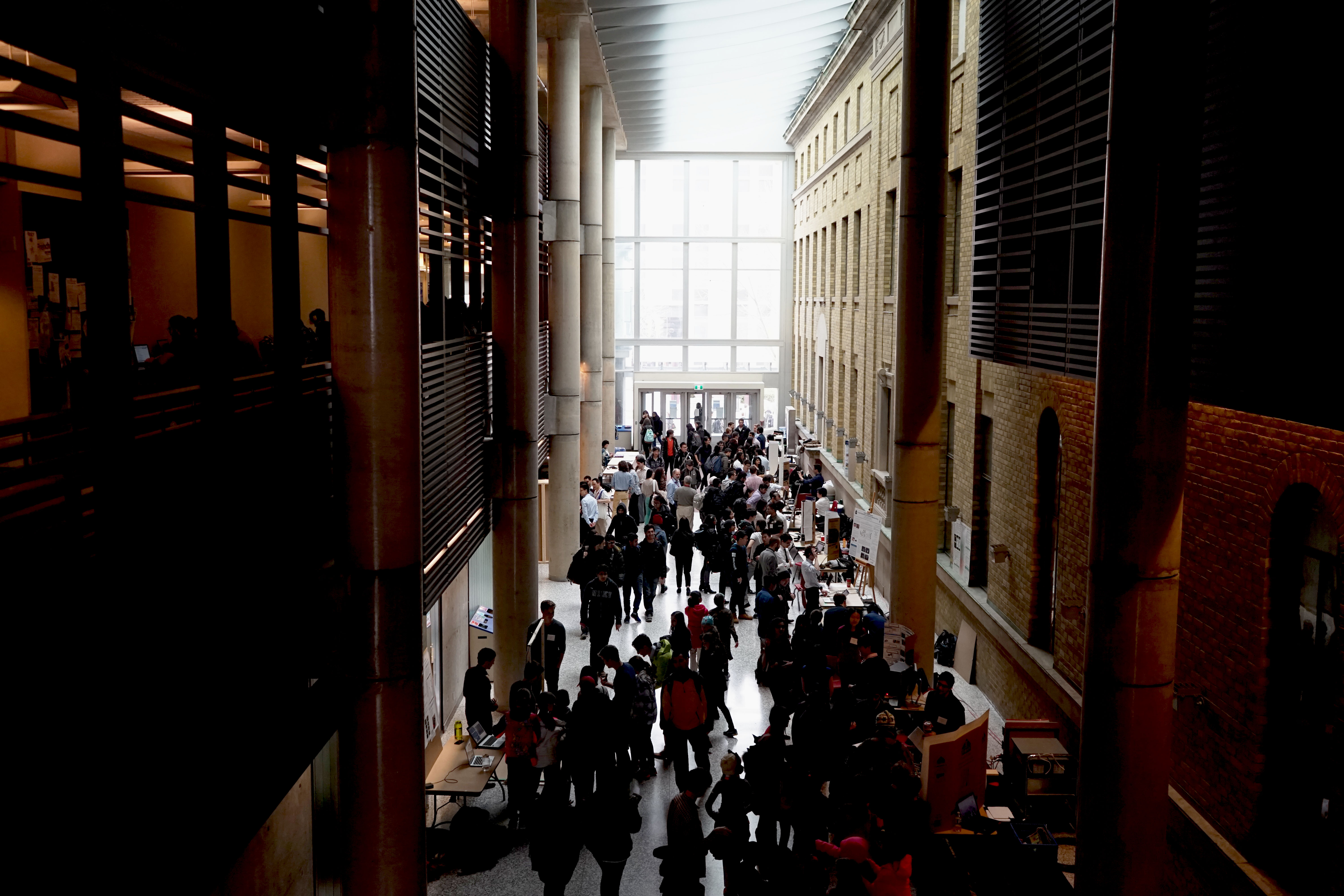 Students, faculty, alumni and industry packed the Bahen Centre for Information Technology on April 1, 2016 to see fourth-year ECE students demonstrate their capstone projects.