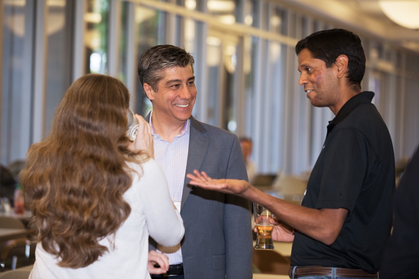 ECE alumnus and VP, Programmable Solutions Group, Product Marketing and Planning at Intel, Alex Grbic (centre) hosted the event. (Credit: Glenn Matsumura)