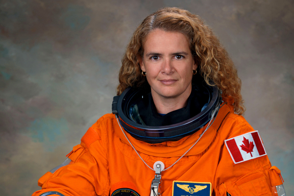 Julie Payette (ECE MASc 9T0) will succeed David Johnston as the next Governor General of Canada. The U of T Engineering alumna has been to space twice, and is also an accomplished athlete, singer and pianist. (Image courtesy of the Canadian Space Agency)