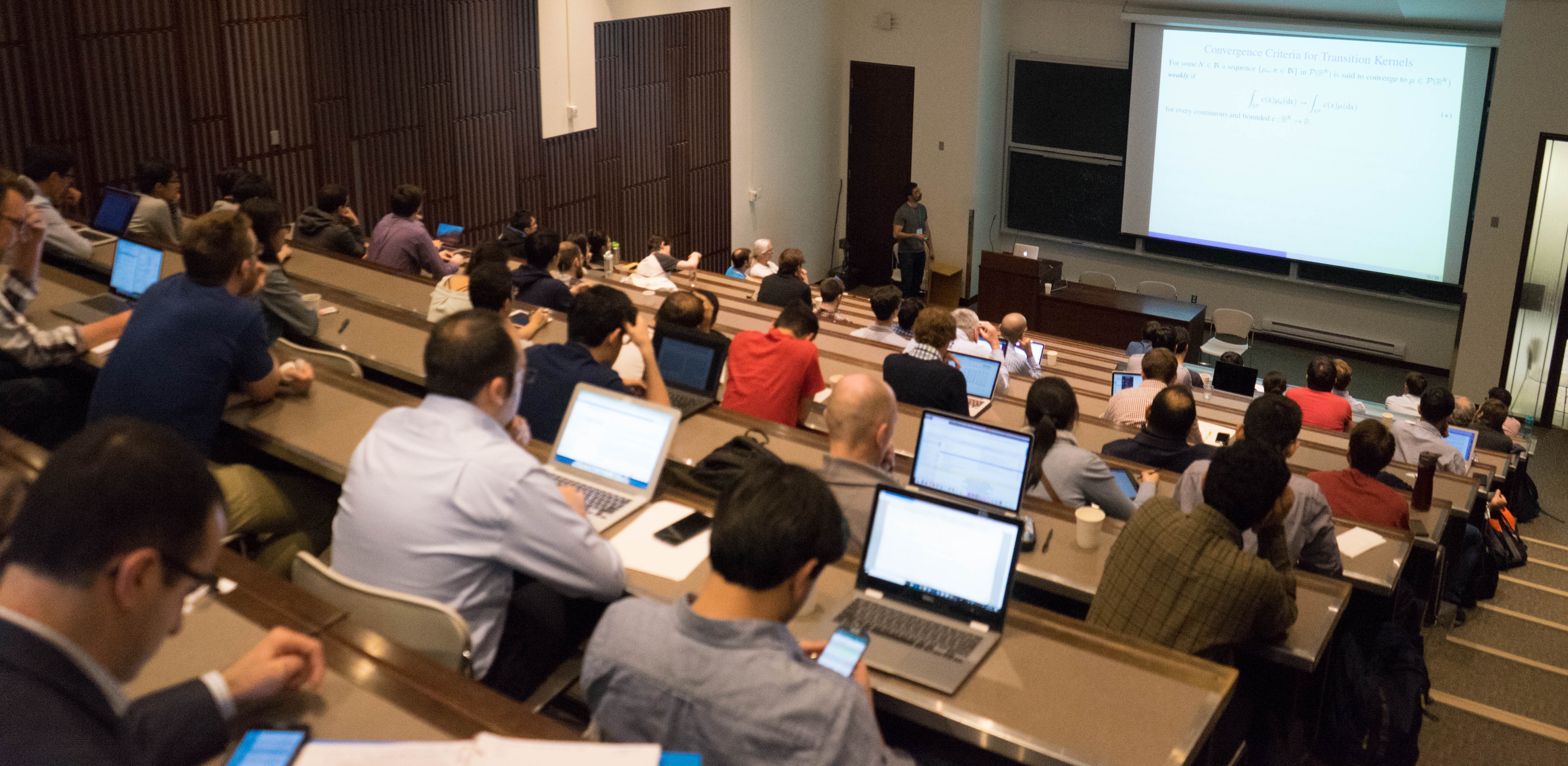 Participants hear one of more than 20 talks at the 8th Meeting on Systems and Control Theory