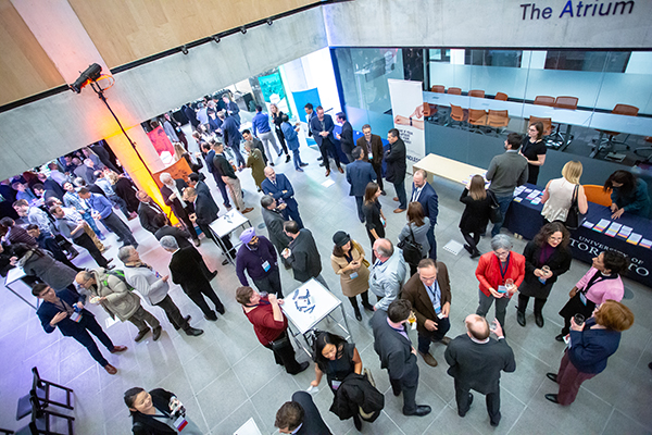 Over 180 representatives gathered at the annual Industry Partners Reception on Nov. 14 to recognize strong academic-industry collaborations. (Photo: Paul Terefenko)