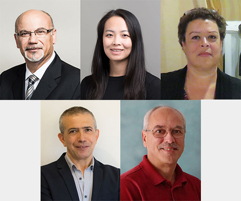 Top feft to right: Professor Farid Najm, Nini Chen and Karen Irving
Bottom left to right:  Afshin Poraria and Jaro Pristupa