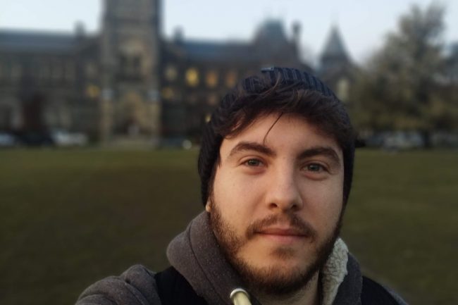 Severo is among 11 U of T Engineering recipients of the Vector Institute Scholarships in Artificial Intelligence. (Photo courtesy of Daniel Severo)