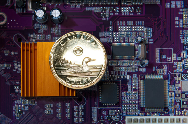 The Bank of Canada is formulating a contingency plan for a Central Bank Digital Currency — a “digital loonie.” A team of researchers from U of T and York University was one of three selected to submit a proposal on its implementation. (Photo composition created via Envato and Creative Commons (S. Rae))