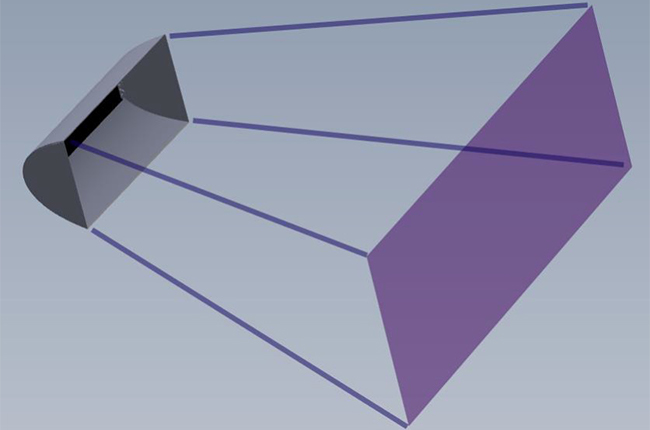 A U of T Engineering team, led by ECE graduate students, designed a UV lamp fitted with distance sensors to more efficiently disinfect contaminated surfaces. It has recently been prototyped. (Image: Jonathan Qu)