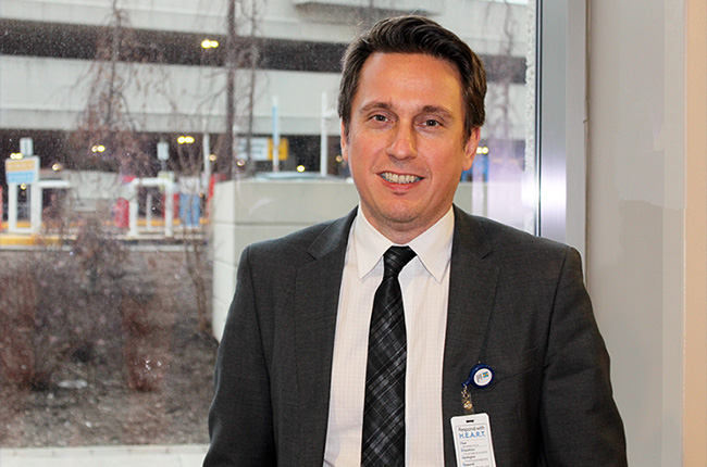 Professor Ervin Sejdić combines expertise in machine learning, signal processing and data science to improve health outcomes for patients. (Photo by: North York General Hospital)