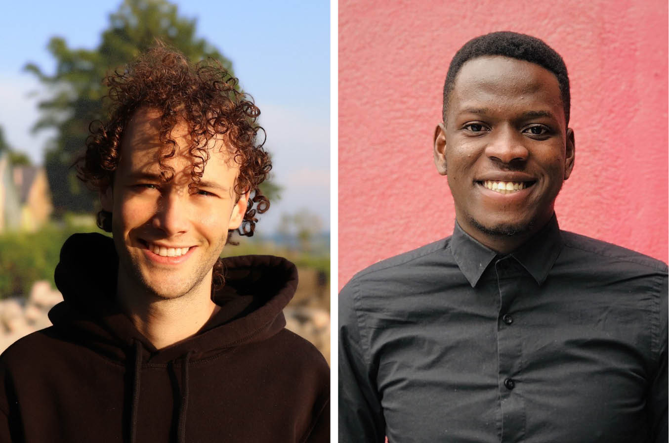 ECE student leaders Zachary Jager LaPointe and Joshua Aikohi Pius
