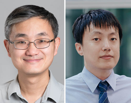 Professor Professor Wei Yu and former ECE postdoctoral fellow Liang Liu