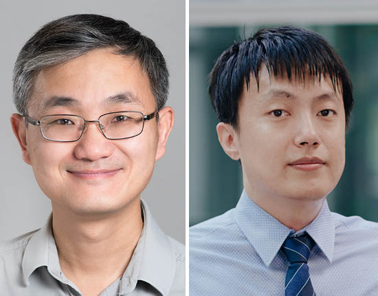 Yu_Liu Professor Professor Wei Yu and former ECE postdoctoral fellow Liang Liu